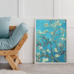 Almond Blossoms unframed Poster<br><div class="desc">Almond Blossoms is one of several paintings made in 1888 and 1890 by Vincent van Gogh in Arles and Saint-Rémy, southern France. This colourful poster is available in a variety of sizes and features shades of teal, blue, grey and almond white. Frames (not included) are also available in various sizes...</div>