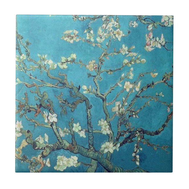  Almond Blossoms Van Gogh Famous Painting Ceramic Tile (Front)