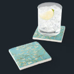 Almond Blossoms | Vincent Van Gogh Stone Coaster<br><div class="desc">Almond Blossoms (1890) by Dutch artist Vincent van Gogh (1853-1890). Van Gogh's Almond Blossoms painting showcases delicate white flowers set against a vibrant turquoise sky, symbolising new life and renewal. Inspired by Japanese art, the elegant branches and flowing lines create a sense of serenity and natural beauty. The textured brushstrokes...</div>