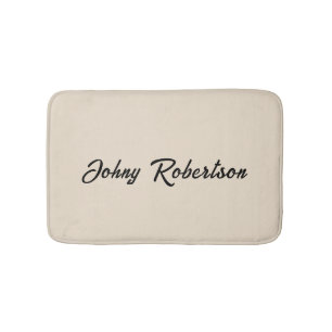 Almond Colour Plain Elegant Professional Minimalis Bath Mat