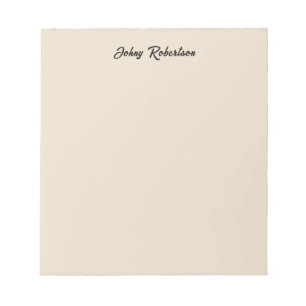 Almond Colour Plain Elegant Professional Minimalis Notepad