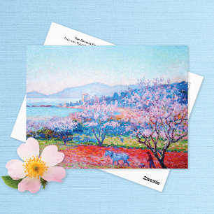 Almond Flowers Orchard Théo van Rysselberghe Postcard