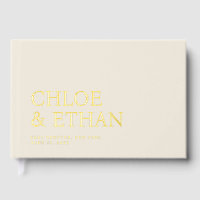 Almond Modern Wedding Foil