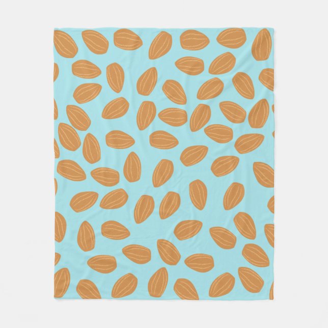 Almond Pattern Fleece Blanket (Front)