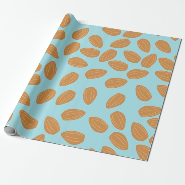 Almond Pattern Wrapping Paper (Unrolled)