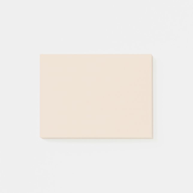 Almond solid colour post-it notes (Front)