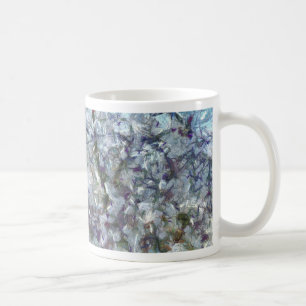 Almond Tree Blossom Dotted Art Style Painting Coffee Mug