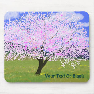 Almond Tree in Bloom Mouse Pad
