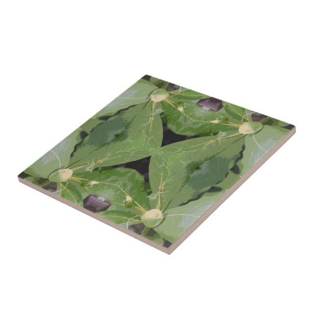 Almond Tree Pattern Tile (Side)