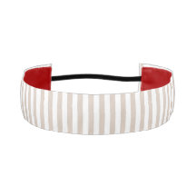 Almond & White Stripes