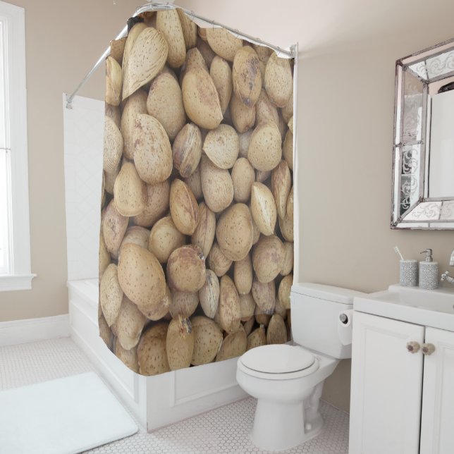 Almonds Fall Autumn Patterns Shower Curtain (In Situ)