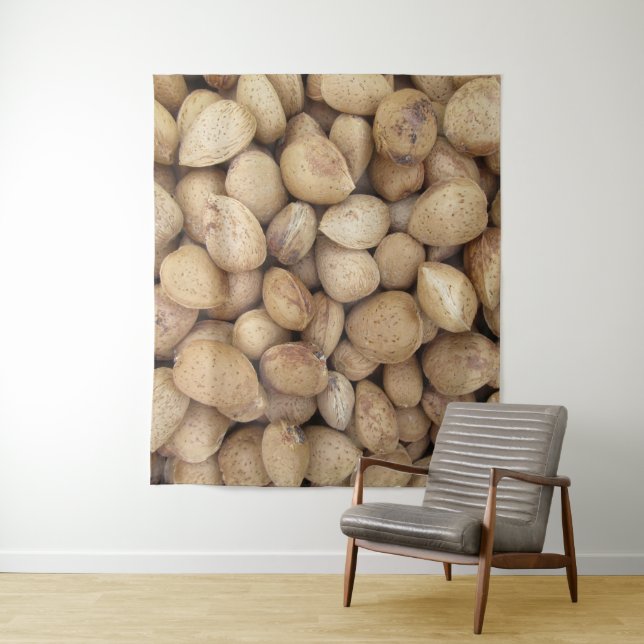 Almonds Fall Autumn Patterns Tapestry (In Situ)
