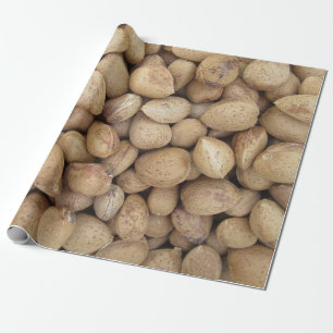 Almonds Fall Autumn Patterns Wrapping Paper