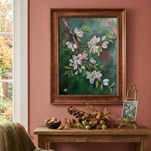 Almonds on an Autumn Branch Painting by Alfred Fox Poster