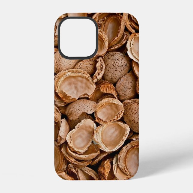 Almonds shells empty cracked iPhone case (Back)