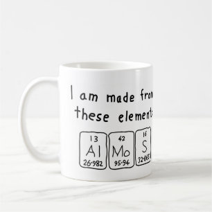 Álmos periodic table name mug