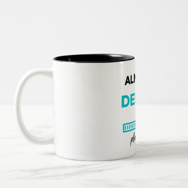 Almost A Dentist 2 Two-Tone Coffee Mug (Left)