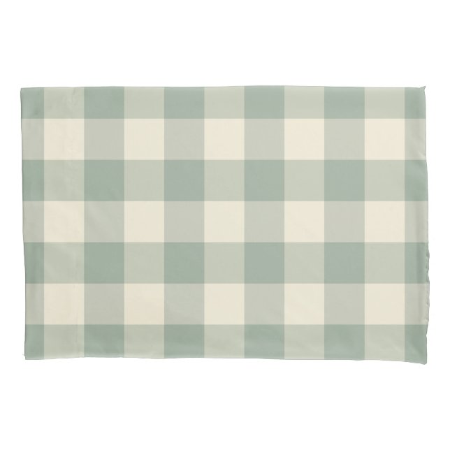 Almost Awake Gingham - Along the River plaid. Pillowcase (Front)