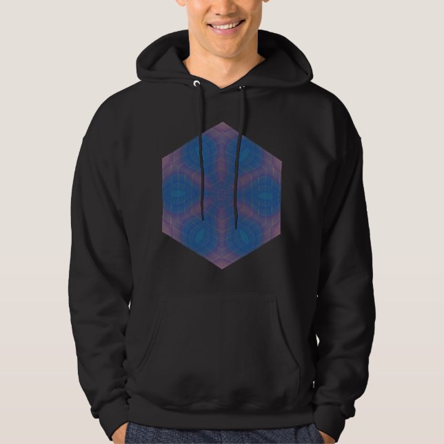 Almost Hexagonal Kaleidoscope Mandala Hoodie (Front)