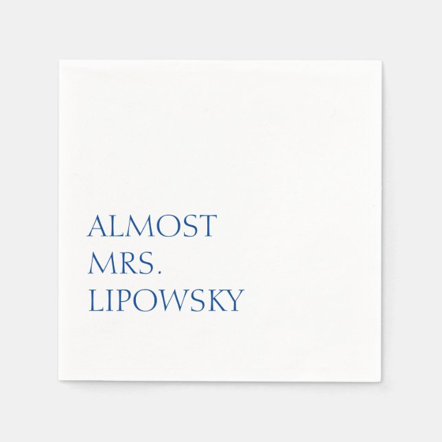 Almost Mrs Napkin (Front)