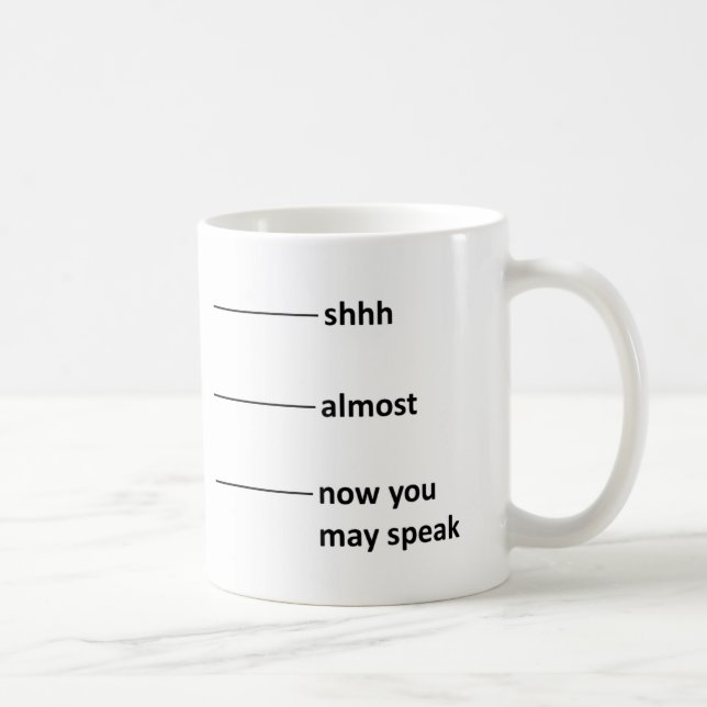 Almost Now You May Speak Coffee Measuring Cup (Right)