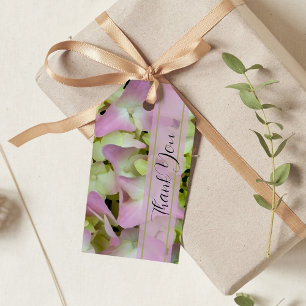 Almost Pink Hydrangea Wedding Favour Tags