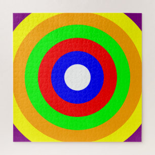 Almost Rainbow Rings Jigsaw Puzzle