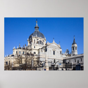 Almudena Cathedral in Madrid Poster