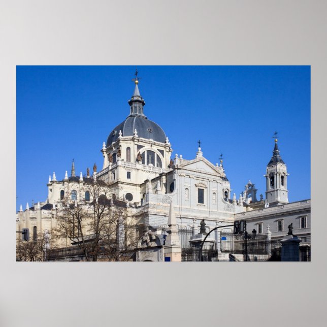 Almudena Cathedral in Madrid Poster (Front)