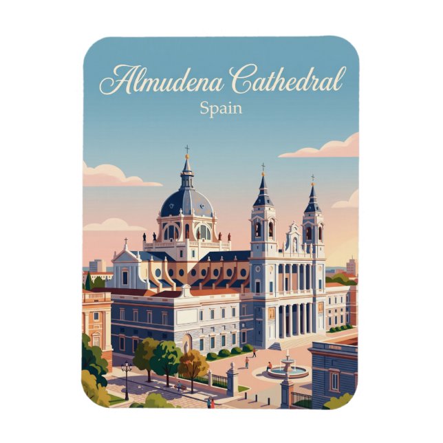 Almudena Cathedral Spain Magnet (Vertical)