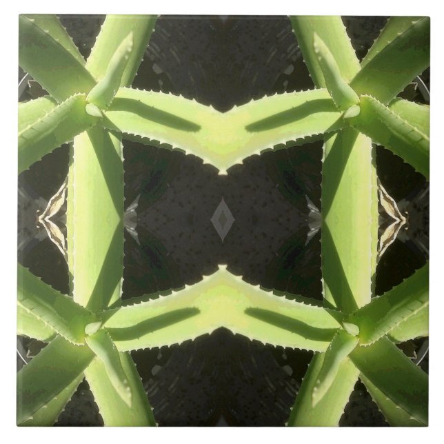 Aloe Pattern 3h Tile (Front)
