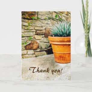 Aloe Plant Thank You for Your Caretaking Card