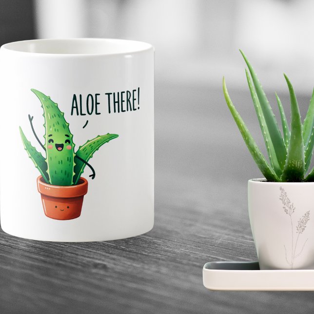Aloe There! Cute Aloe Vera Plant Mug (Creator Uploaded)