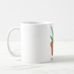 Aloe There, Hello There, Cute Aloe Vera Pun Coffee Mug