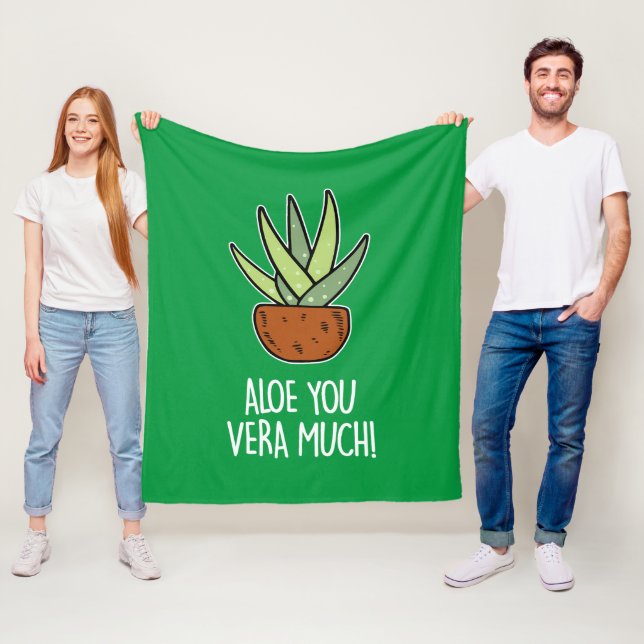 Aloe Vera Fleece Blanket (In Situ)