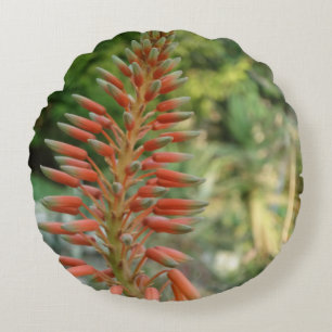 Aloe Vera Plant Photo Round  Cushion