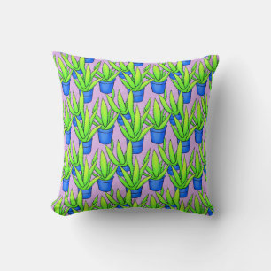 Aloe Vera Plants Pattern Cushion