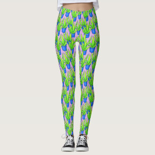 Aloe Vera Plants Pattern   Leggings