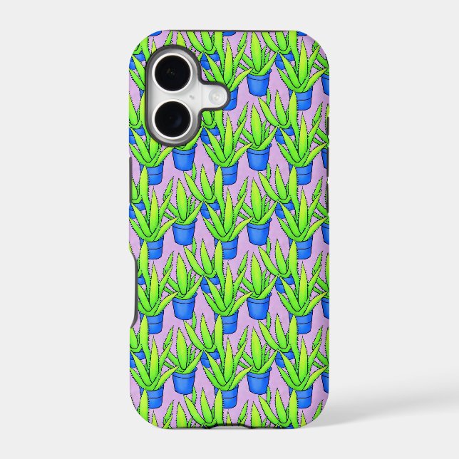 Aloe Vera Plants Pattern Textile (Back)