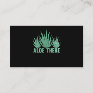 Aloe Vera Pun Plants Women Men Succulents Business Card