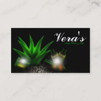 Aloe Vera Rocks Spa Business Card