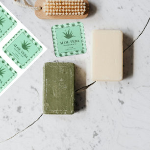 Aloe Vera Soap Custom Label Sticker