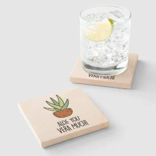 Aloe Vera Stone Coaster