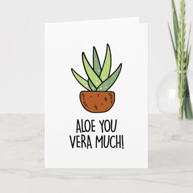 Aloe Vera Thank You Card (Front)