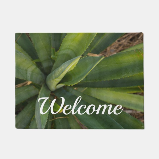 Aloe Vera Welcome Doormat (Front)