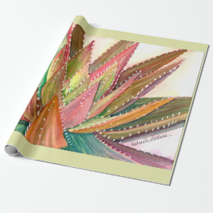 Aloe watercolor wrapping paper by DLB