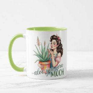 Aloe You Vera Much Gardening Pun Coffee Mug