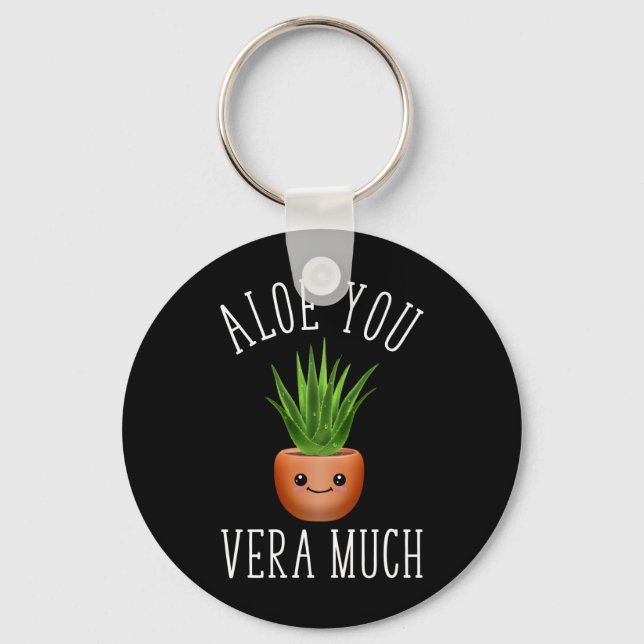 Aloe You Vera Much Key Ring (Front)
