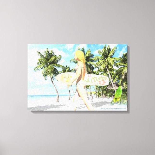 Aloha 01 canvas print (Front)