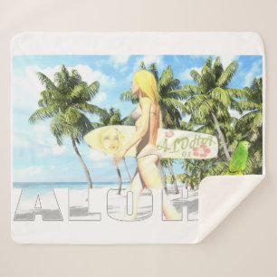 Aloha 01 sherpa blanket